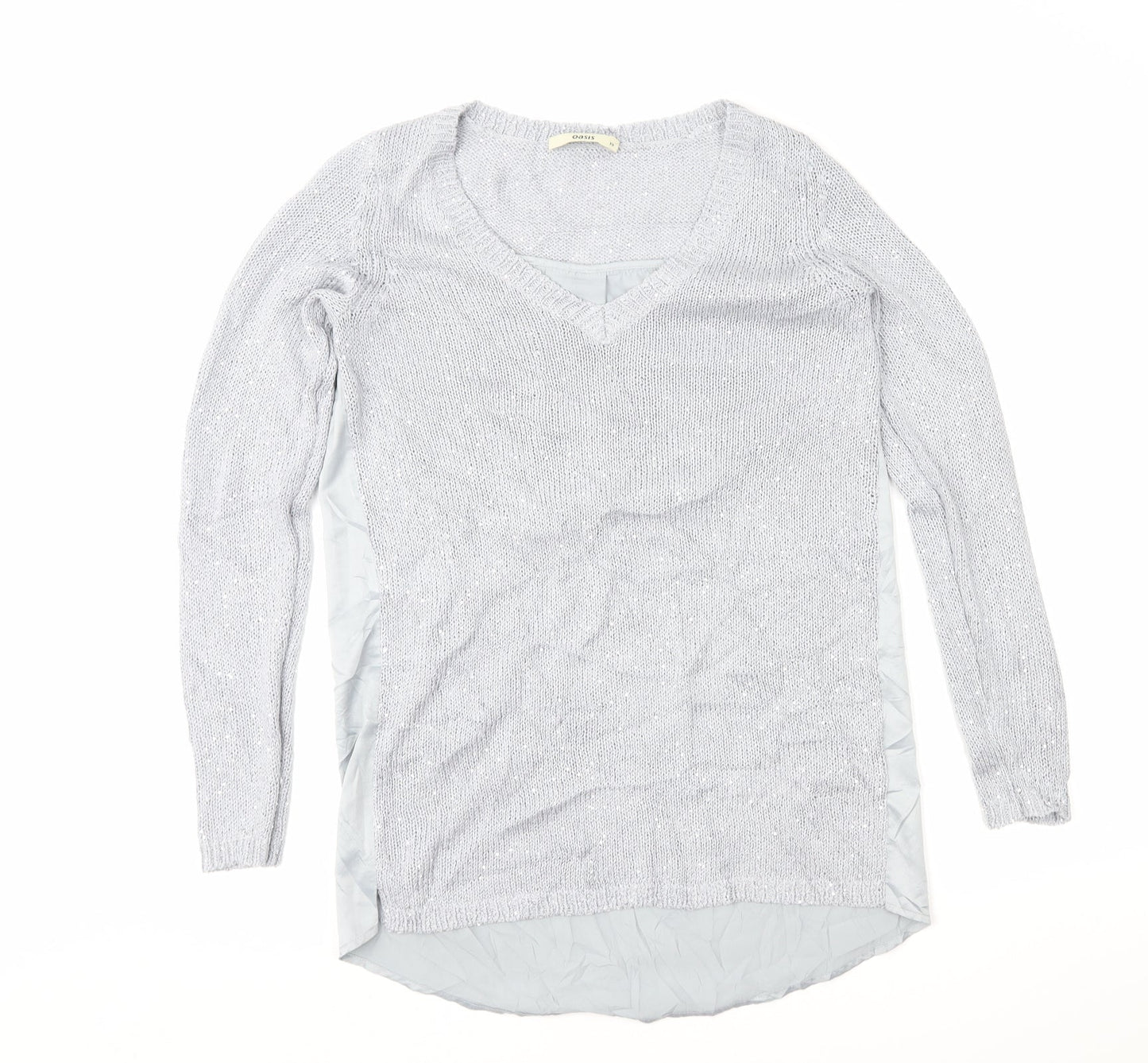 Oasis Womens Grey   Pullover Jumper Size XS