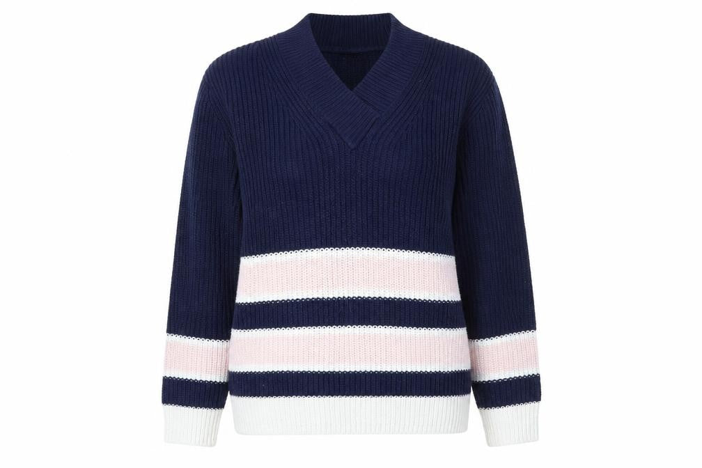 Marks and Spencer Womens Blue Striped  Pullover Jumper Size L