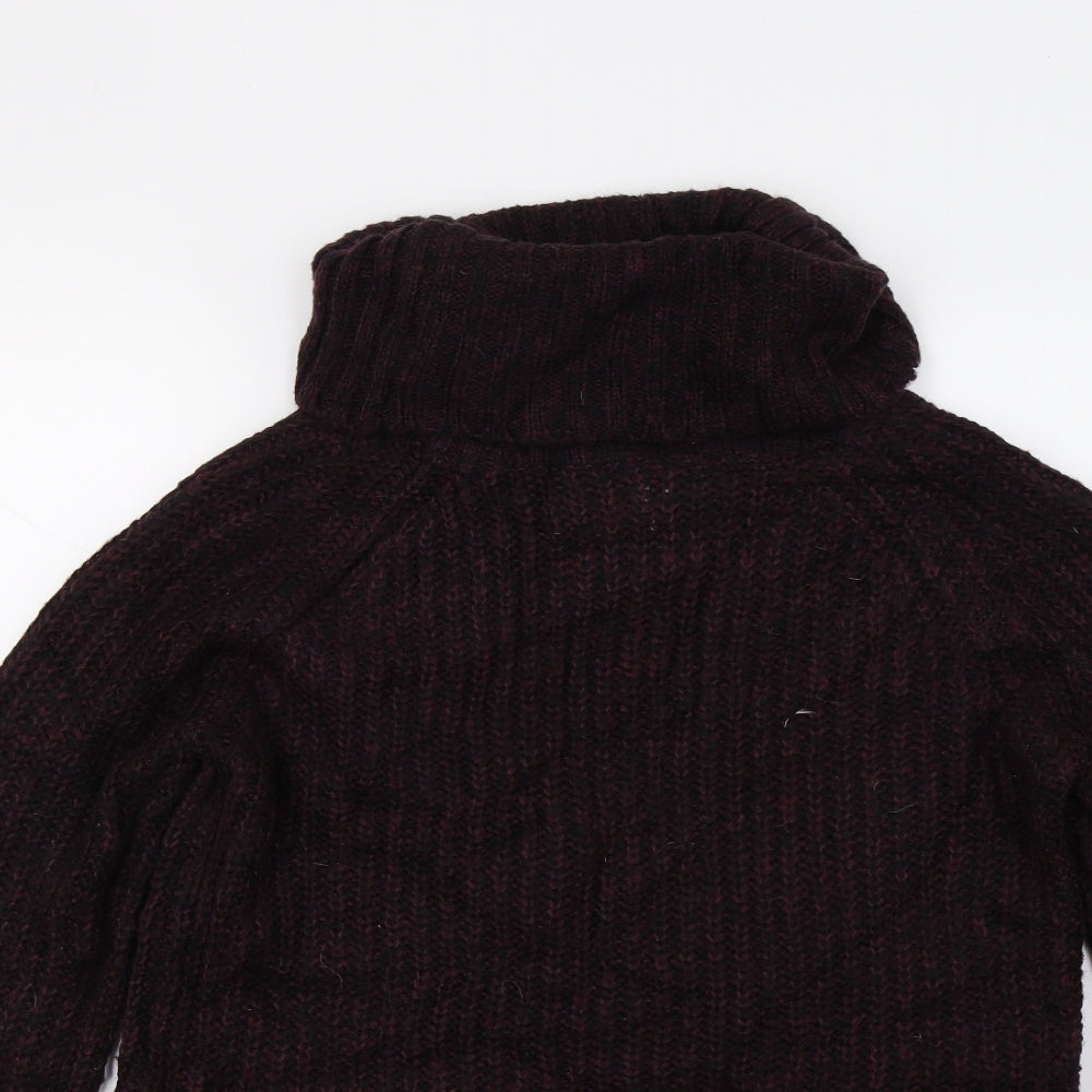 Papaya Womens Red  Knit Pullover Jumper Size S