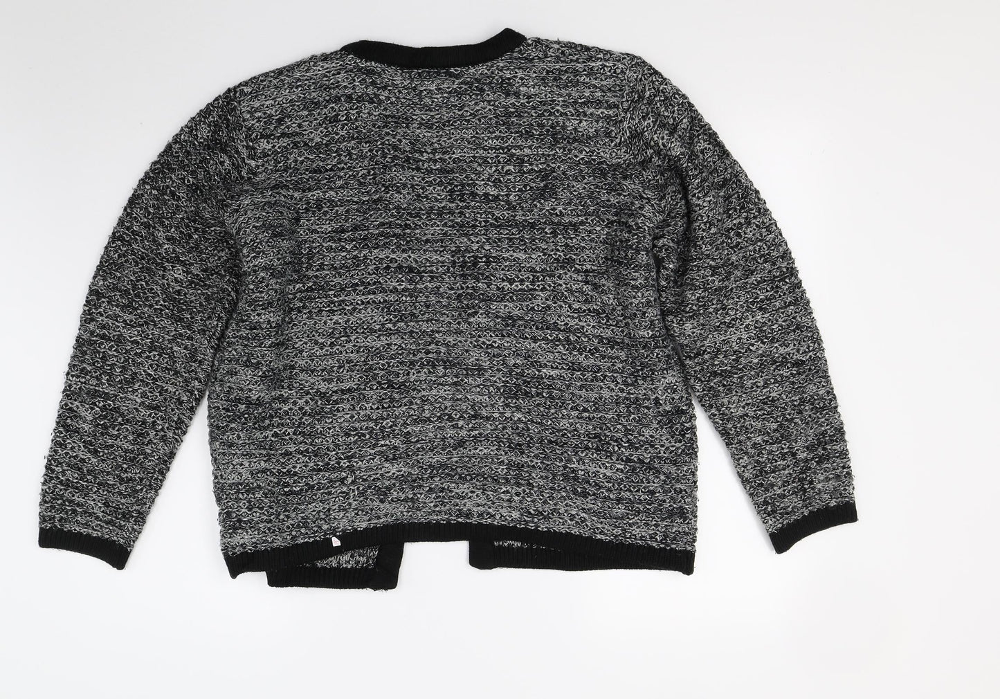 Isle Womens Grey  Knit Cardigan Jumper Size M