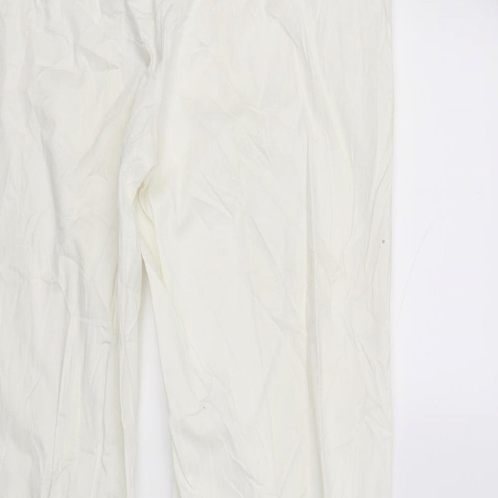 Monnari Womens White   Trousers  Size 14 L28 in