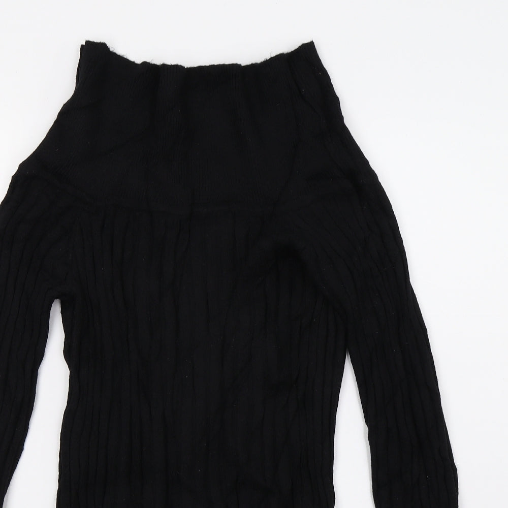 VERO MODA Womens Black  Knit Pullover Jumper Size M
