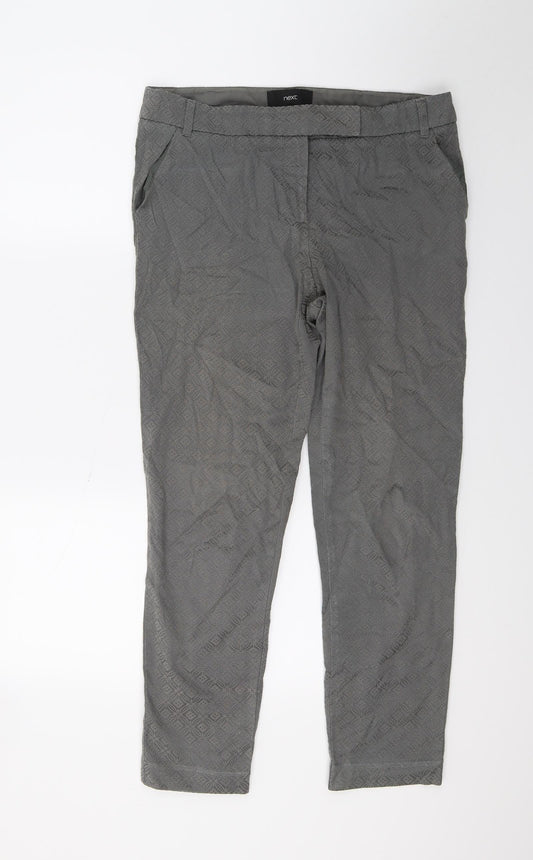 NEXT Womens Grey   Trousers  Size 10 L24 in