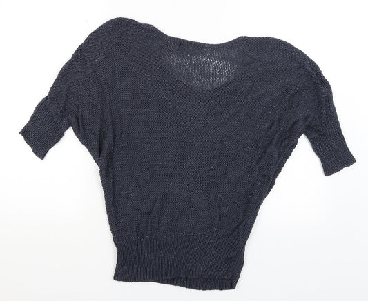E-vie Womens Blue   Pullover Jumper Size S