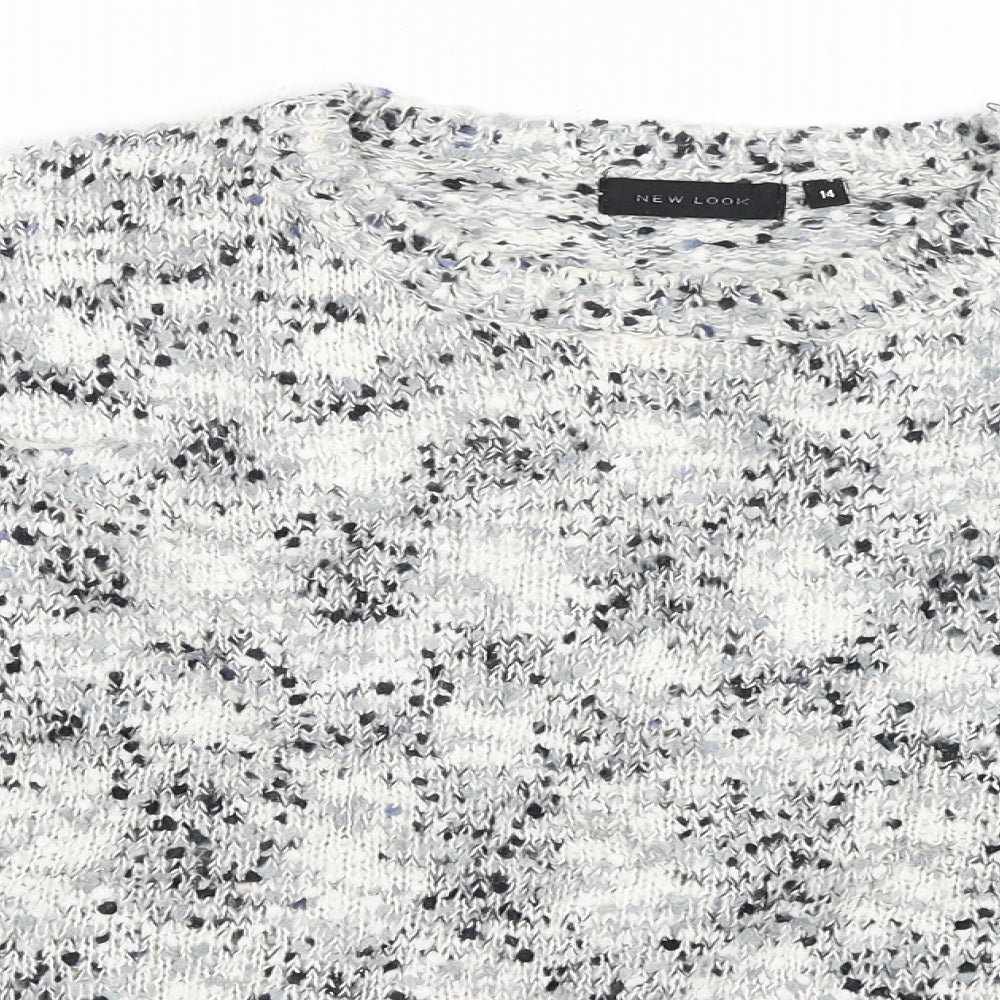 New Look Womens White   Pullover Jumper Size 14
