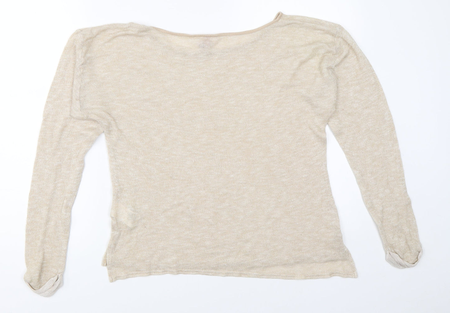 H&M Womens Beige   Pullover Jumper Size 34