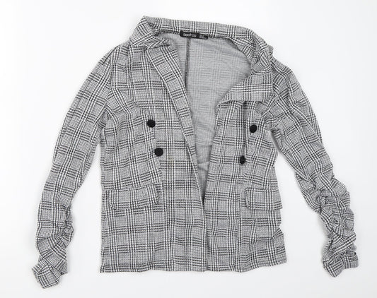 Boohoo Womens Grey   Jacket  Size 10