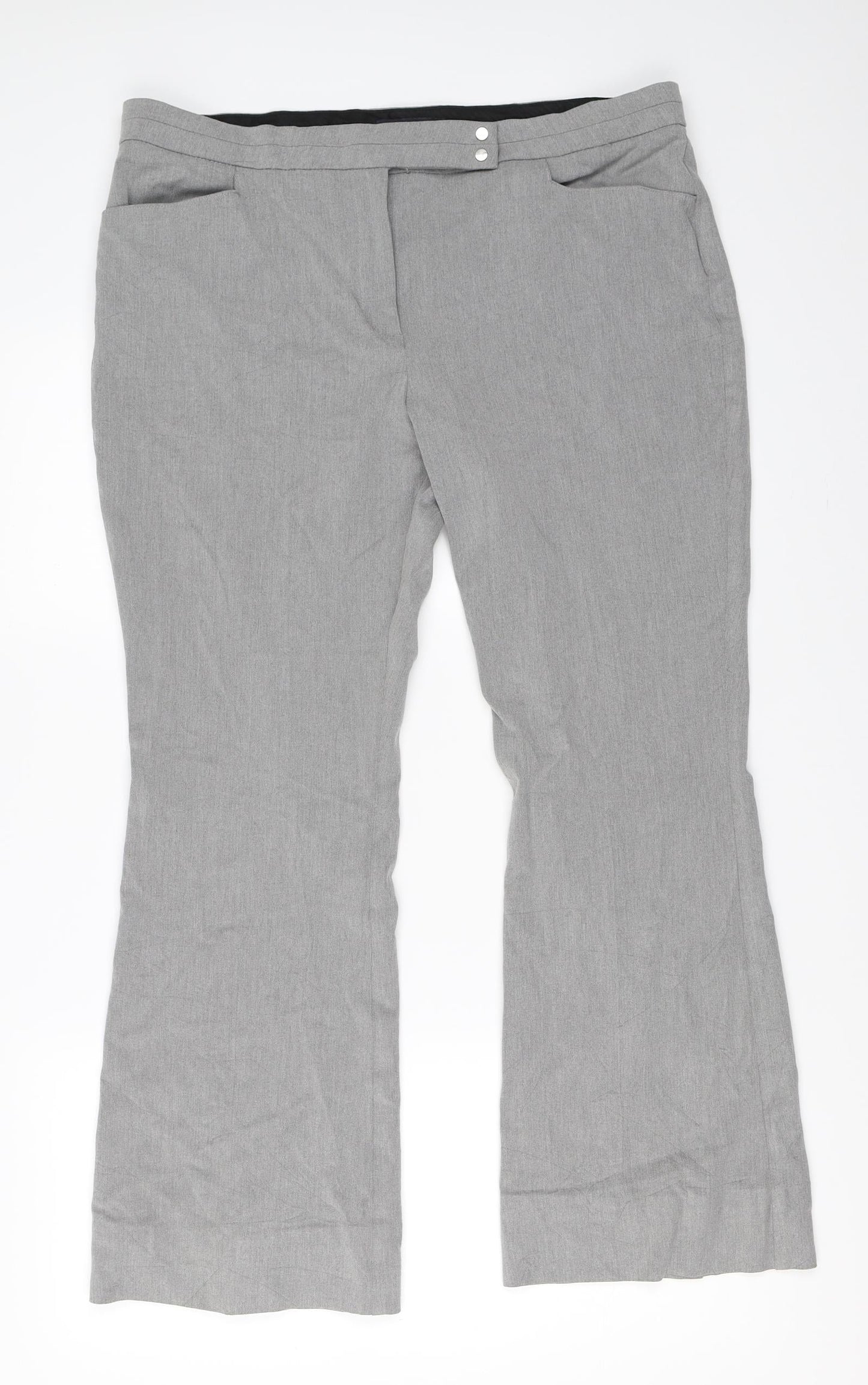 Marks and Spencer Womens Grey   Trousers  Size 16 L27 in