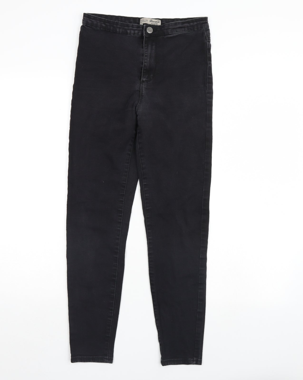 Denim & Co. Womens Black  Denim Skinny Jeans Size 10 L28 in