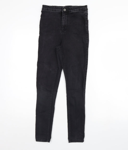 Denim & Co. Womens Black  Denim Skinny Jeans Size 10 L28 in