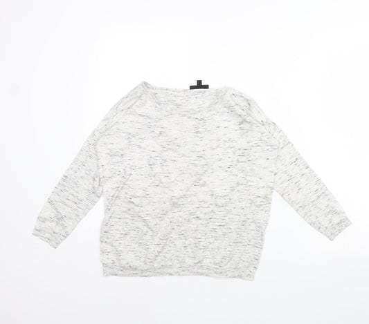 Warehouse Womens Grey   Pullover Jumper Size 6
