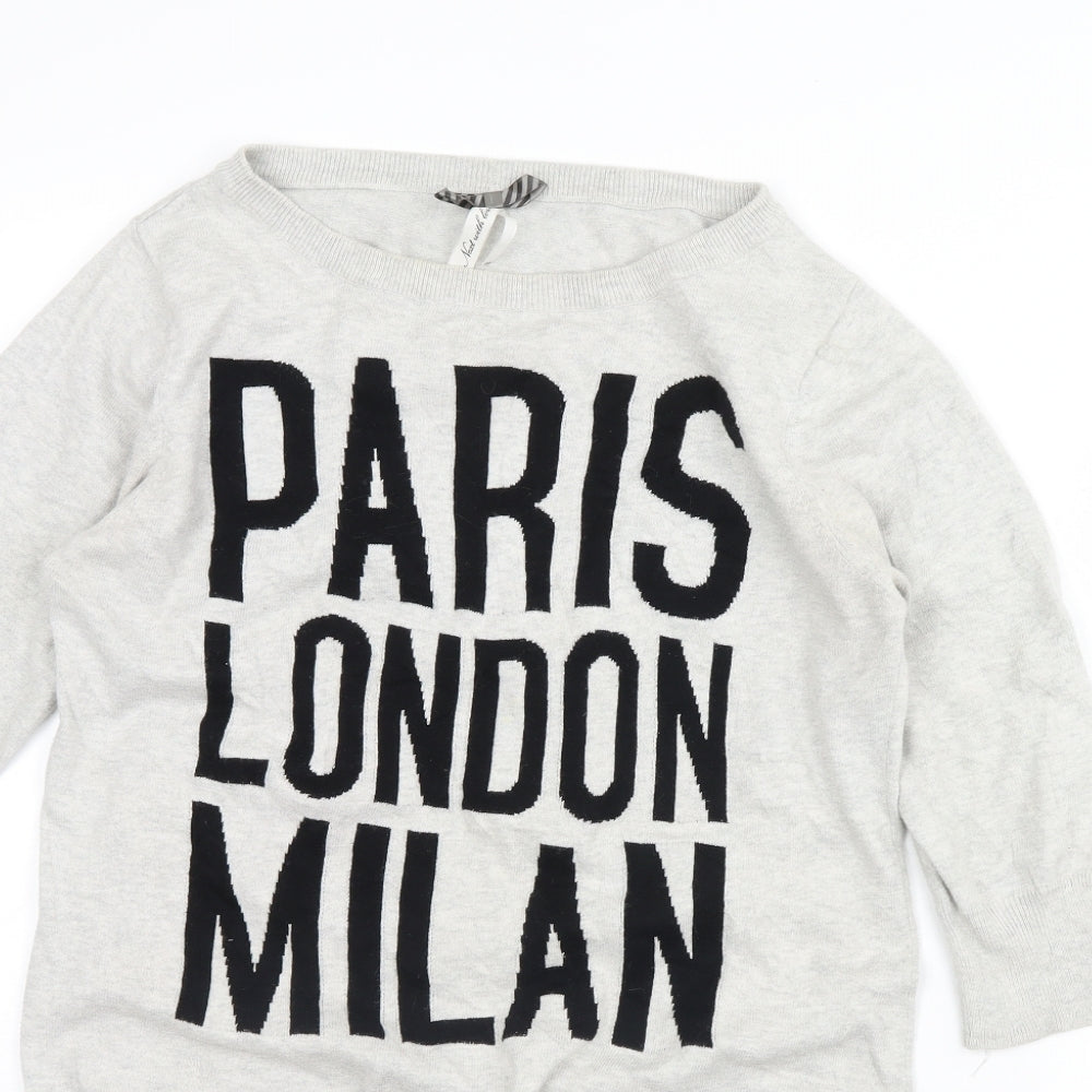 NEXT Womens Grey   Pullover Jumper Size S