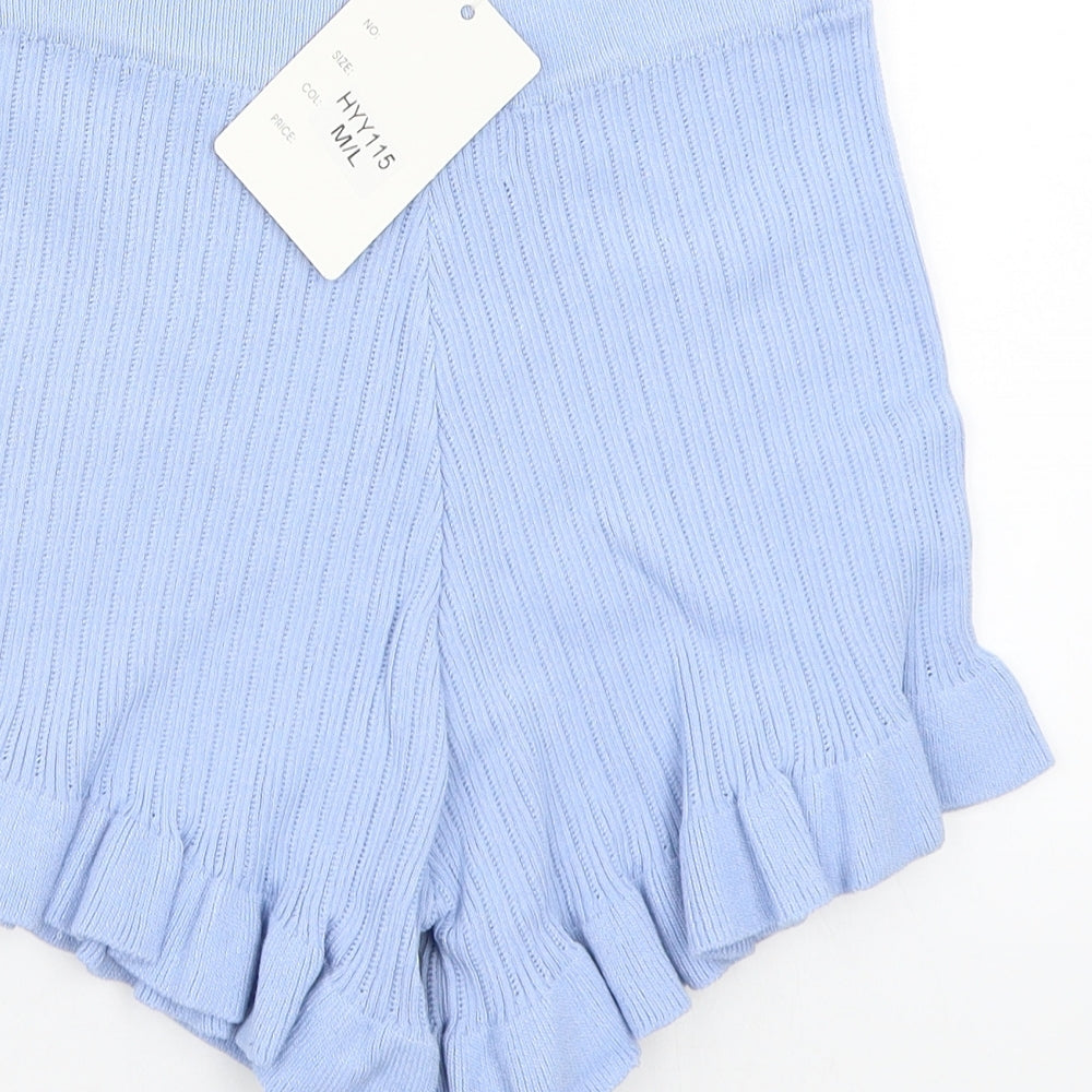 Flamodes Womens Blue   Bermuda Shorts Size M