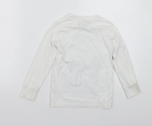 SOUL & GLORY Boys White   Pullover Jumper Size 4-5 Years