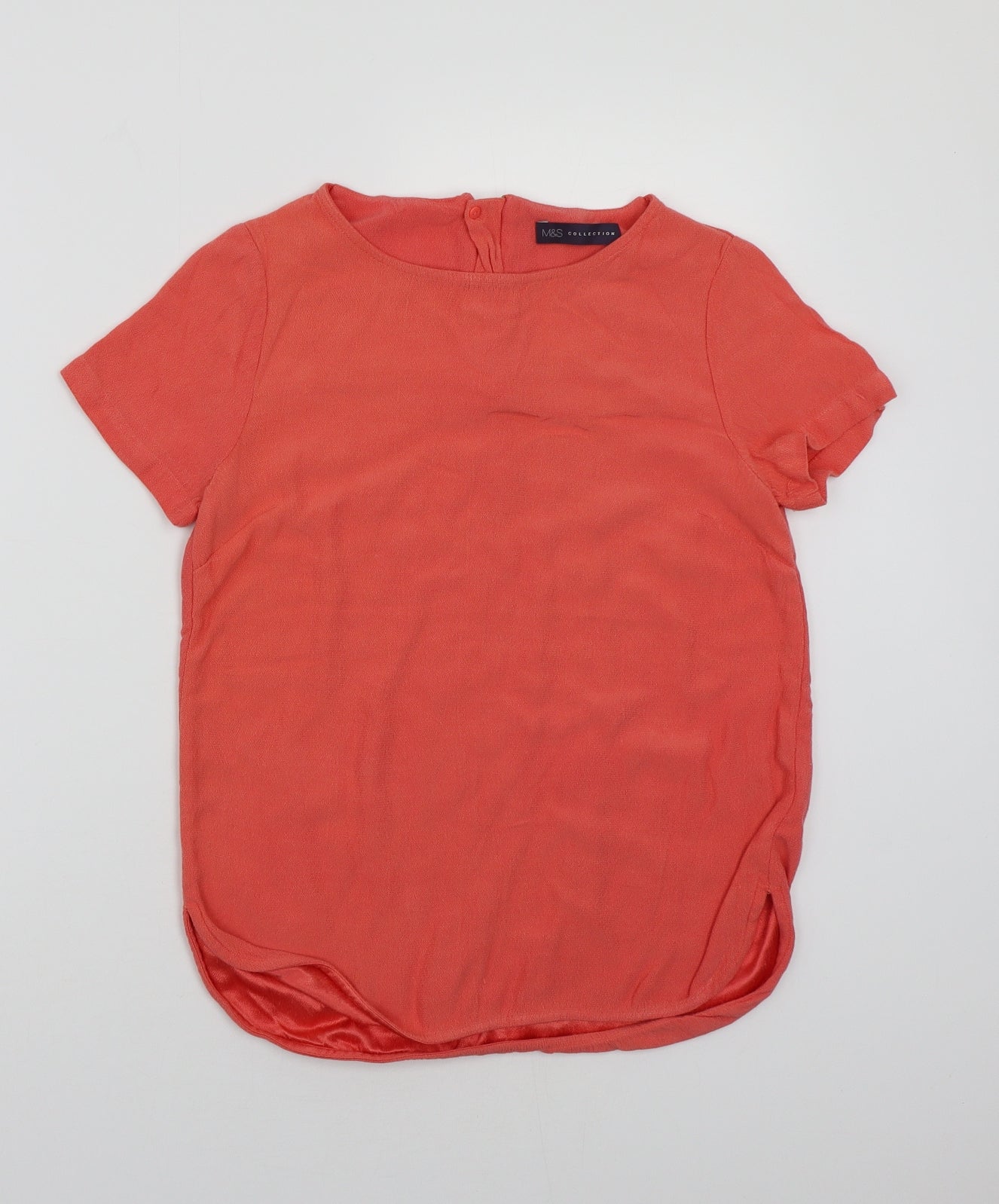 Marks and Spencer Womens Red   Basic T-Shirt Size 8
