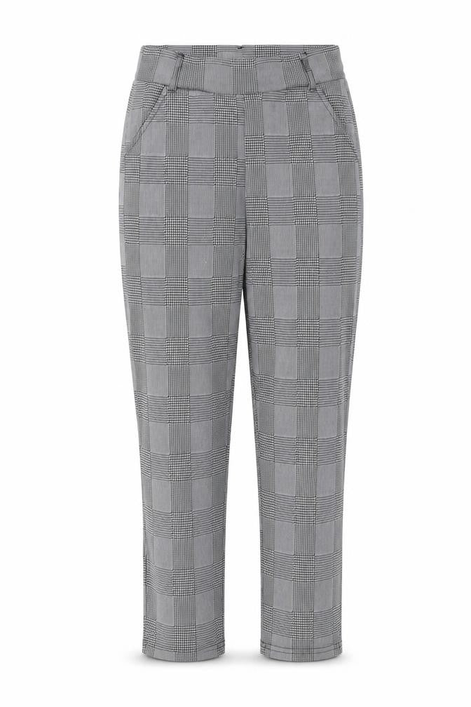 Preworn Womens Grey Check  Capri Trousers Size S L26 in