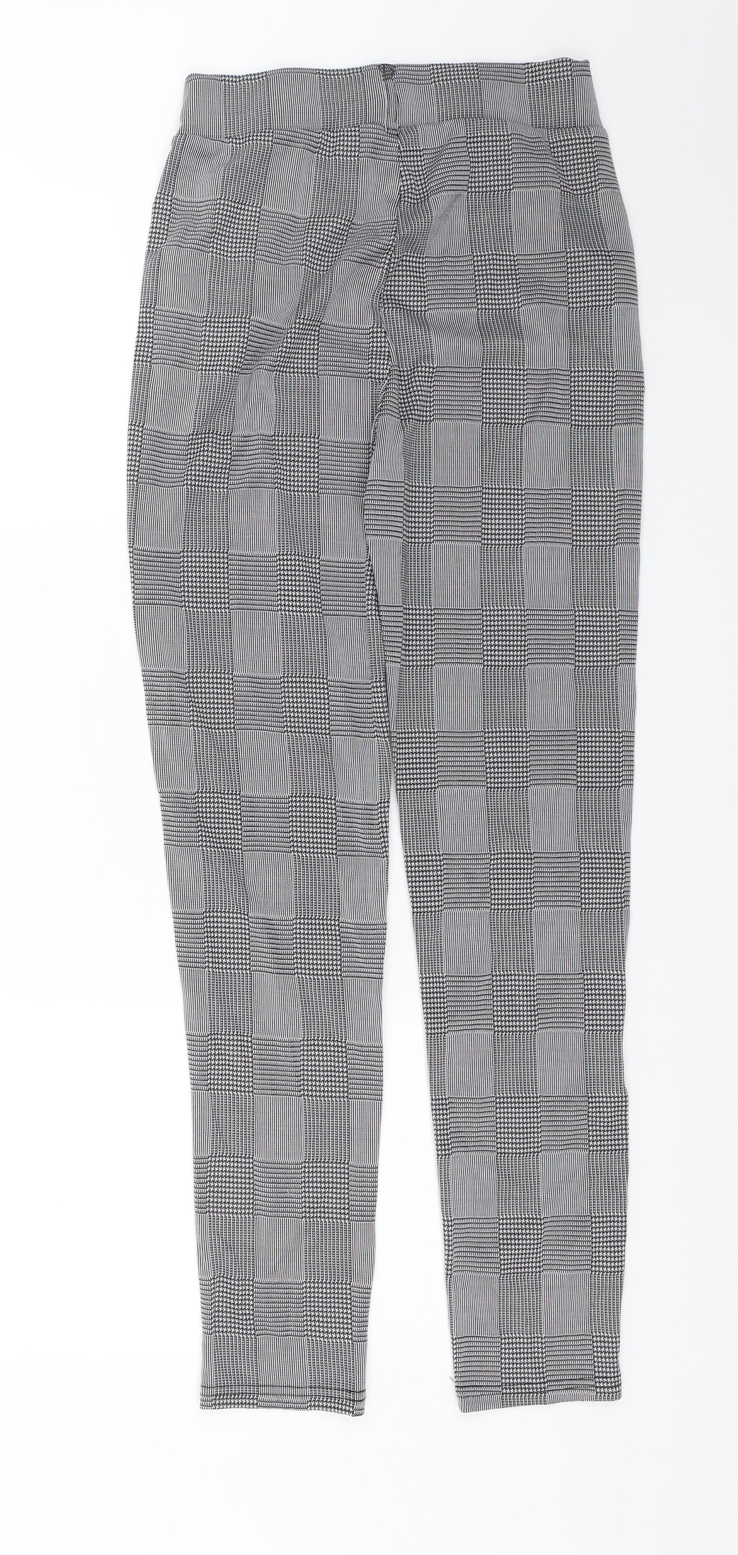 Preworn Womens Grey Check  Capri Trousers Size S L26 in