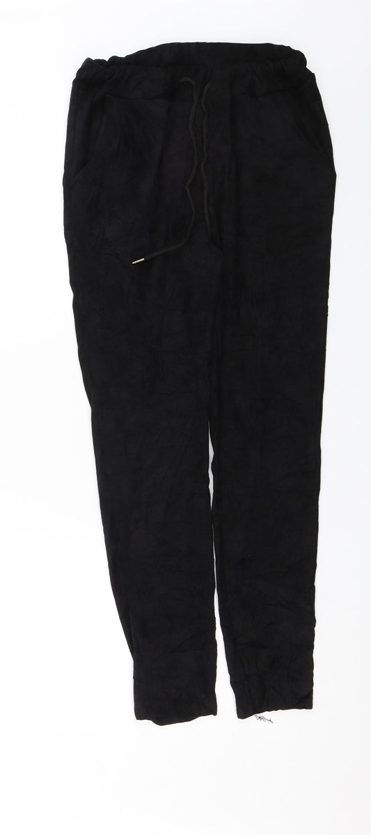 Preworn Womens Black   Trousers  Size 28 in L26 in