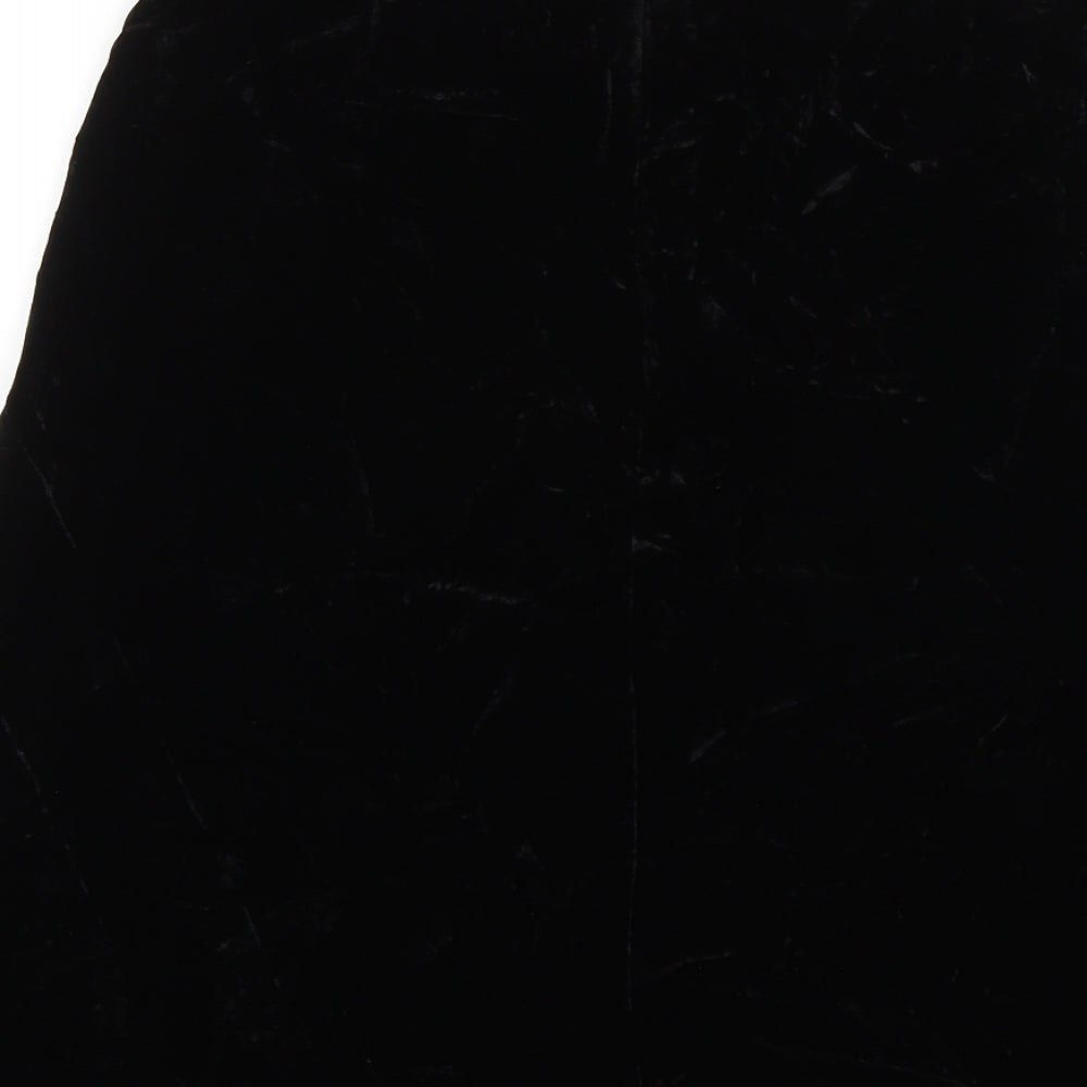 Turnover Womens Black   Swing Skirt Size 10