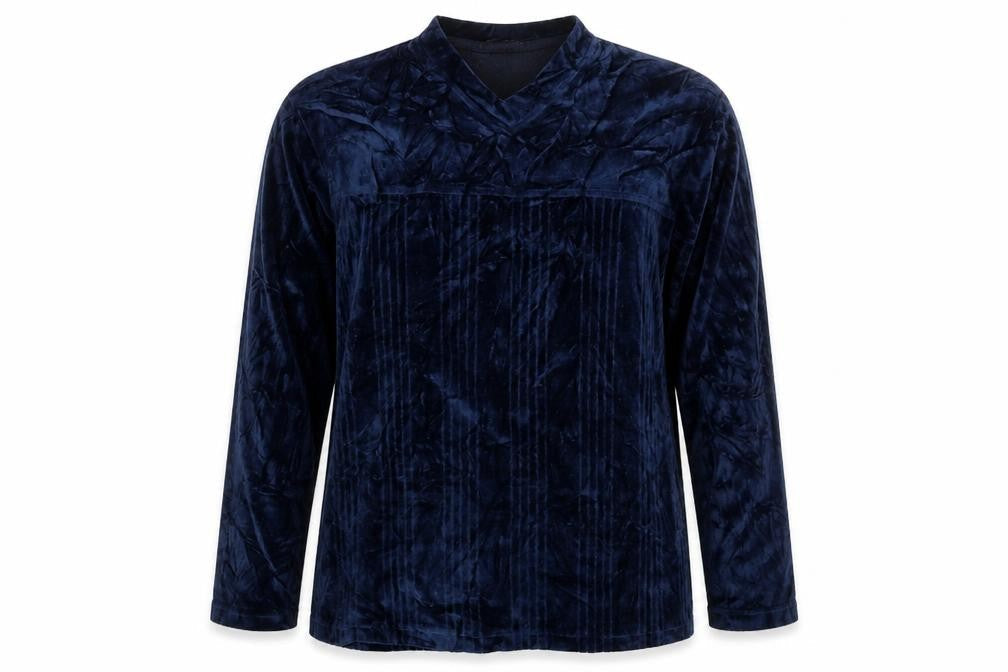 Moto Womens Blue Solid  Top Pyjama Top Size S