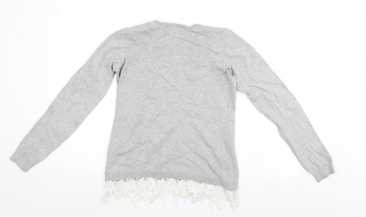 Dorothy Perkins Womens Grey   Tunic Jumper Size 8