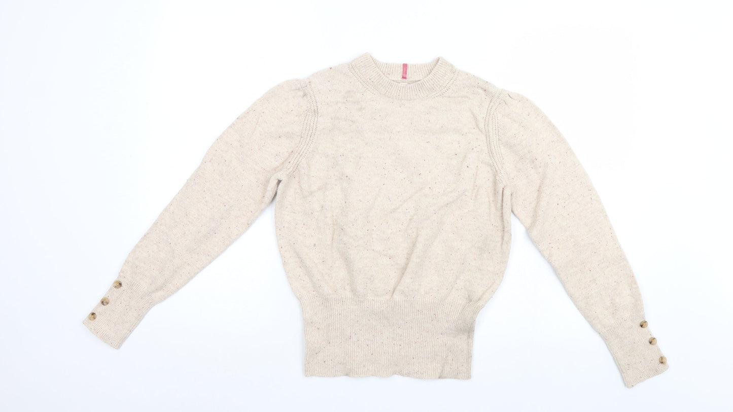 M&S Womens Ivory   Pullover Jumper Size 12