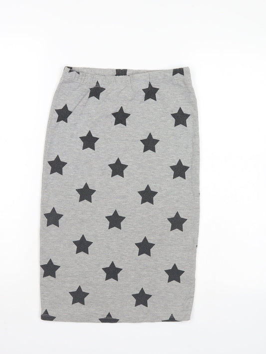 candy culture Girls Grey Polka Dot  Straight & Pencil Skirt Size 12-13 Years