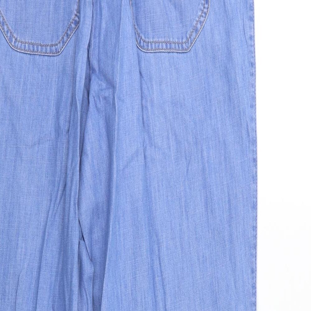 M&S Womens Blue   Mom Jeans Size 12 L26 in