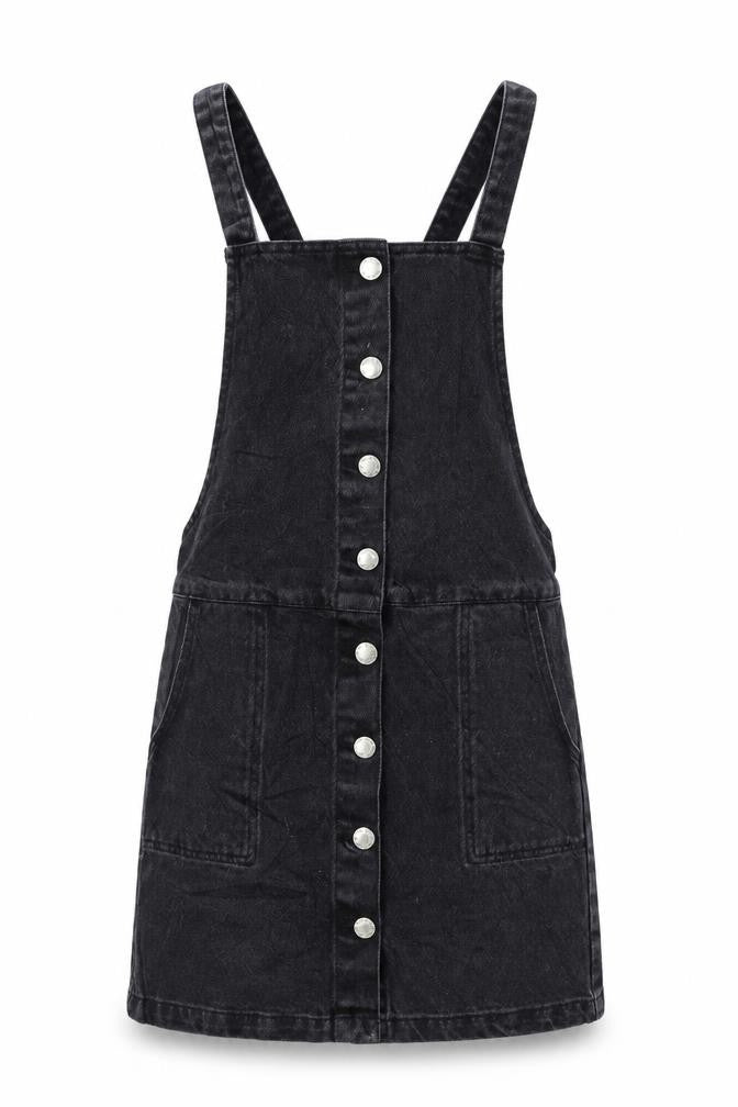 Miss Selfridge Womens Black   Pinafore/Dungaree Dress  Size XS