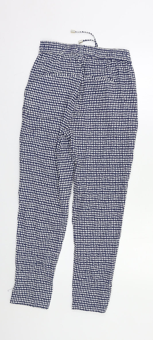 H&M Womens Grey Polka Dot  Trousers  Size S L24 in