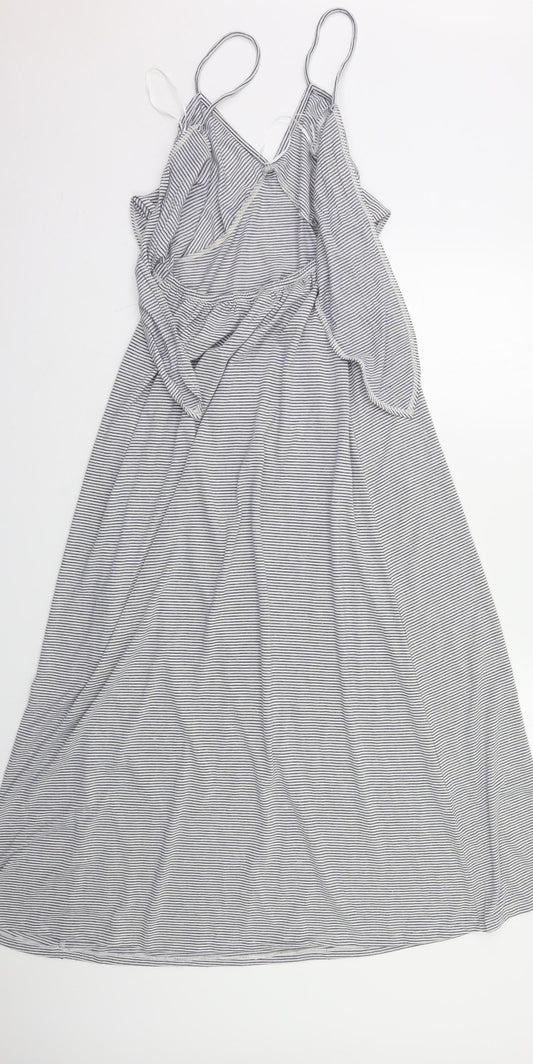 NEXT Womens Blue Striped  Maxi  Size 8