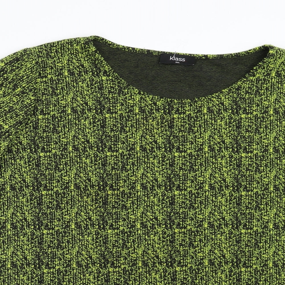 Klass Womens Green   Pullover Jumper Size 2XL