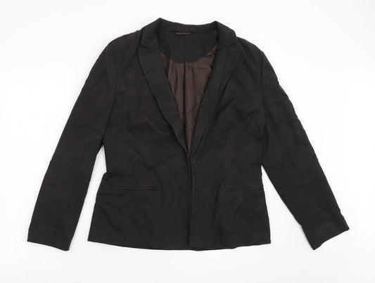 Principles Petite Womens Brown   Jacket Blazer Size 12