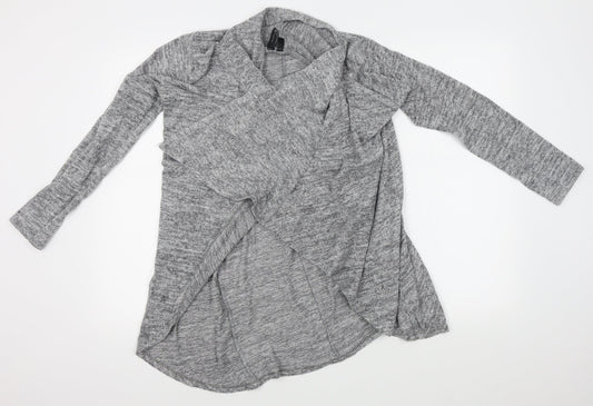 izabel Womens Grey   Wrap Jumper Size 10