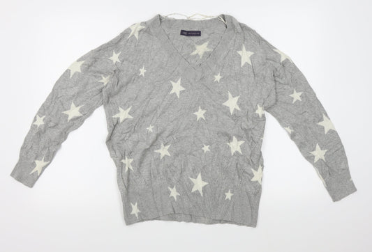 M&S Womens Grey   Pullover Jumper Size M