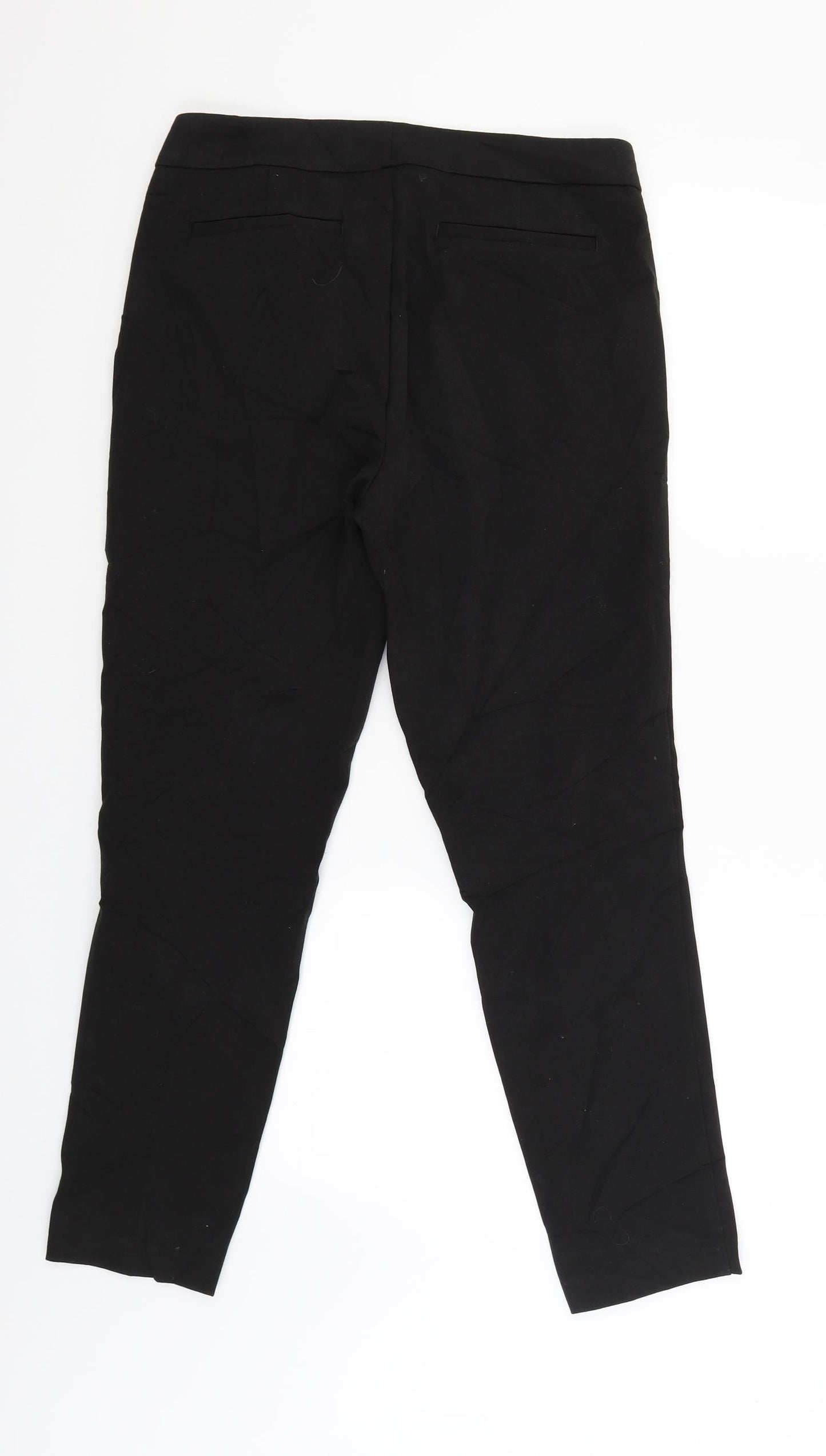 ecru Womens Black   Trousers  Size 10 L26 in