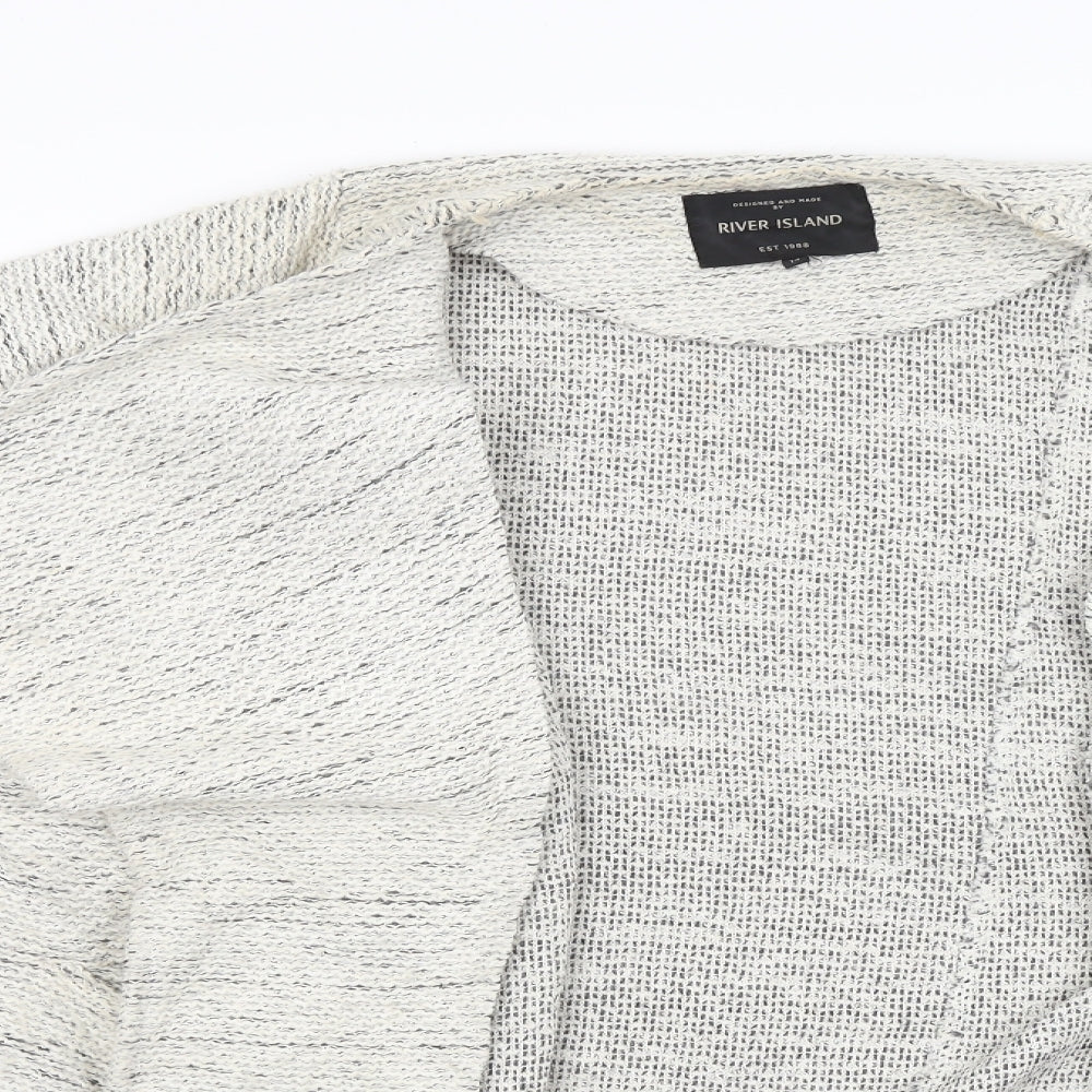 River Island Womens Grey   Cardigan Jumper Size 14