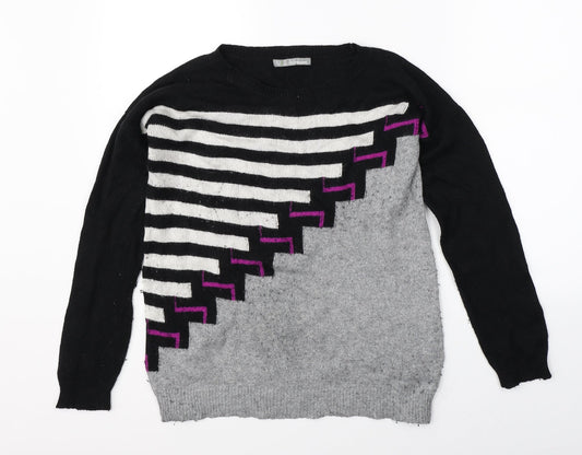 Marks & Spencer Womens Multicoloured Striped  Pullover Jumper Size 12