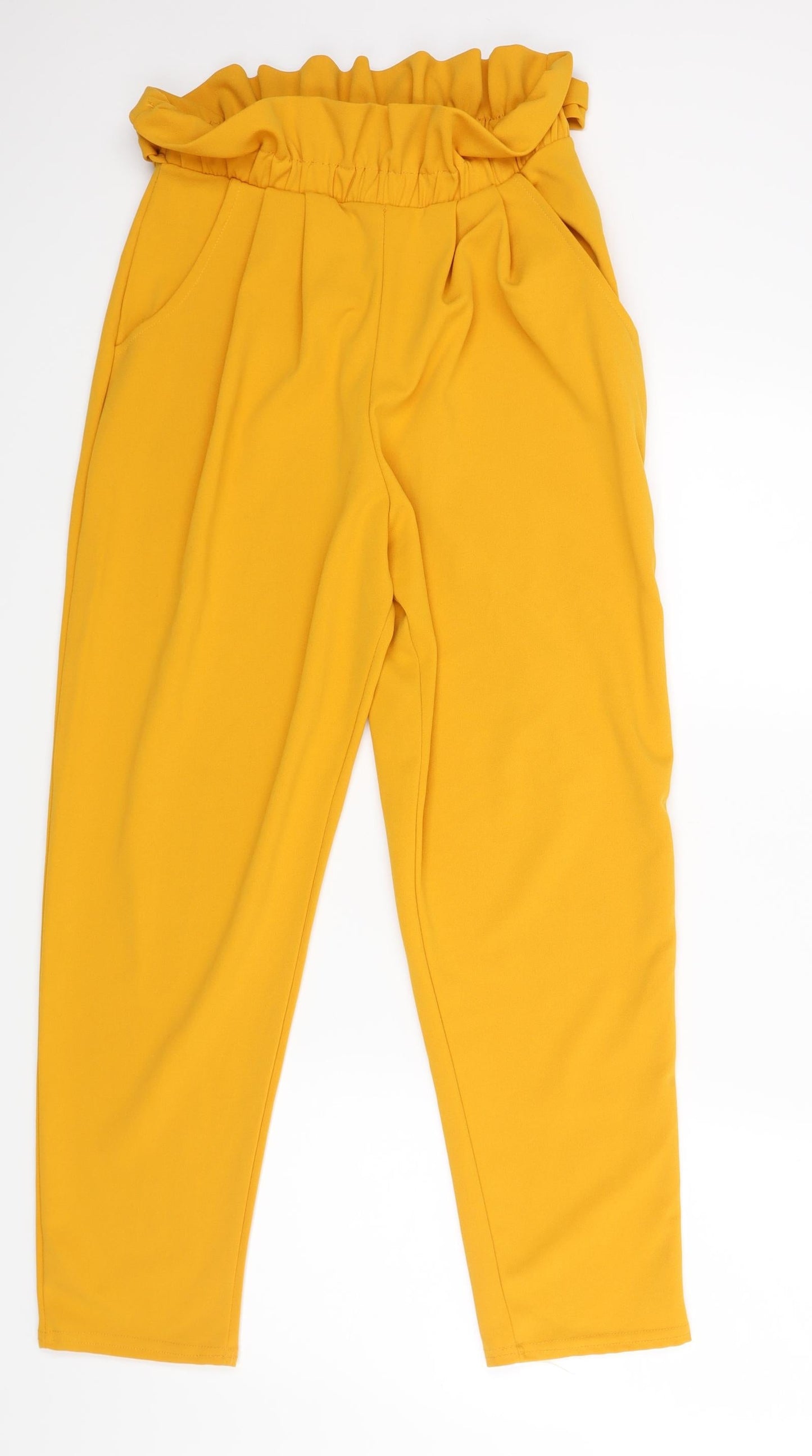 Juliet Womens Yellow   Trousers  Size 10 L25 in