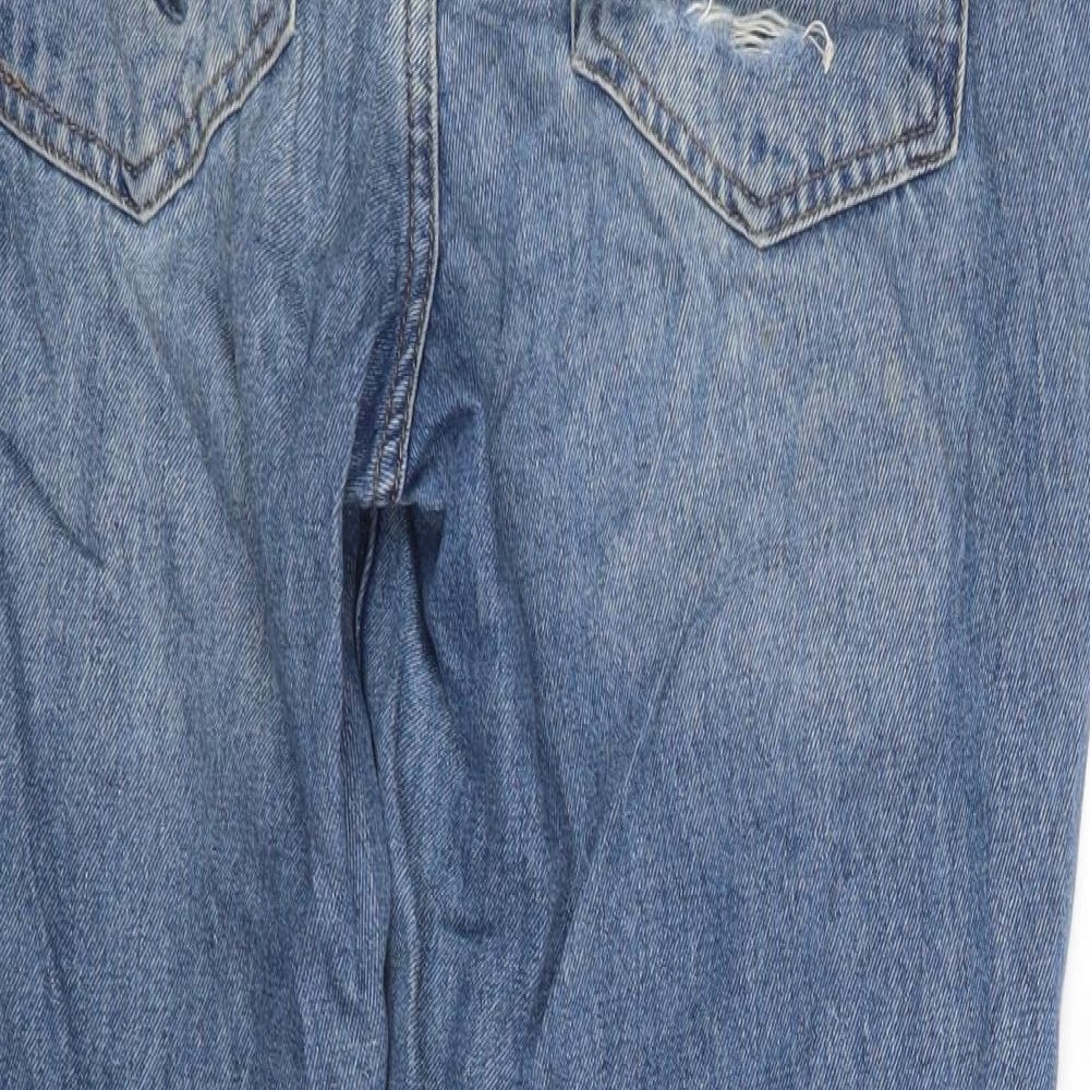 NEXT Womens Blue Floral  Straight Jeans Size 10 L27 in