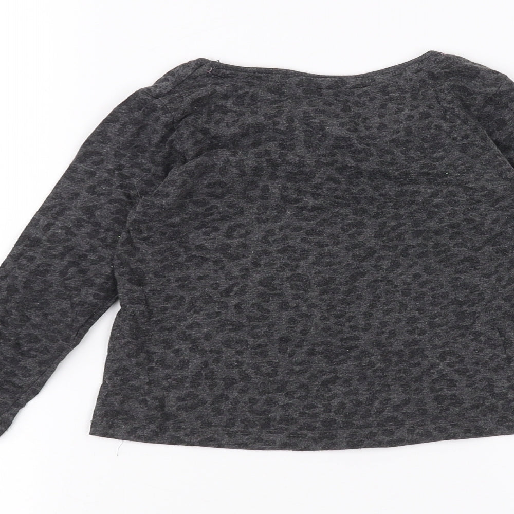 Primark Girls Black   Basic T-Shirt Size 2-3 Years