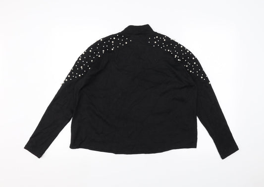 H&M Womens Black   Pullover Jumper Size S