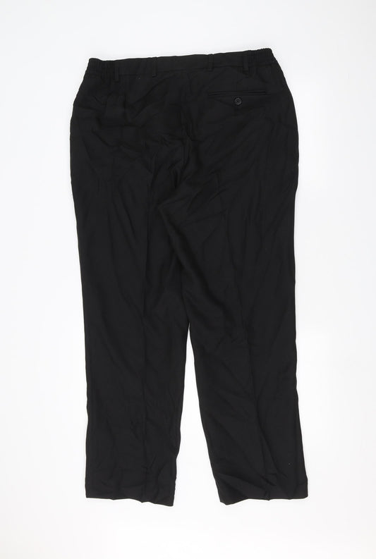 PREMIER MAN  Womens Black   Trousers  Size 8 L27 in