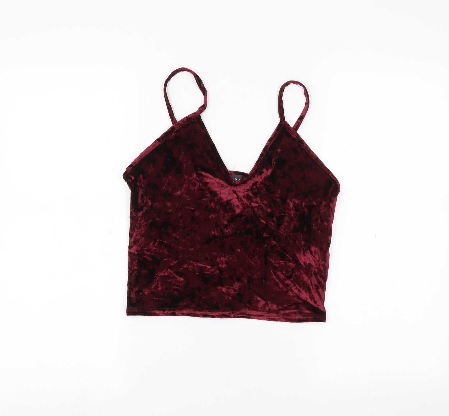 Sparkle & Fade Womens Red   Basic T-Shirt Size M