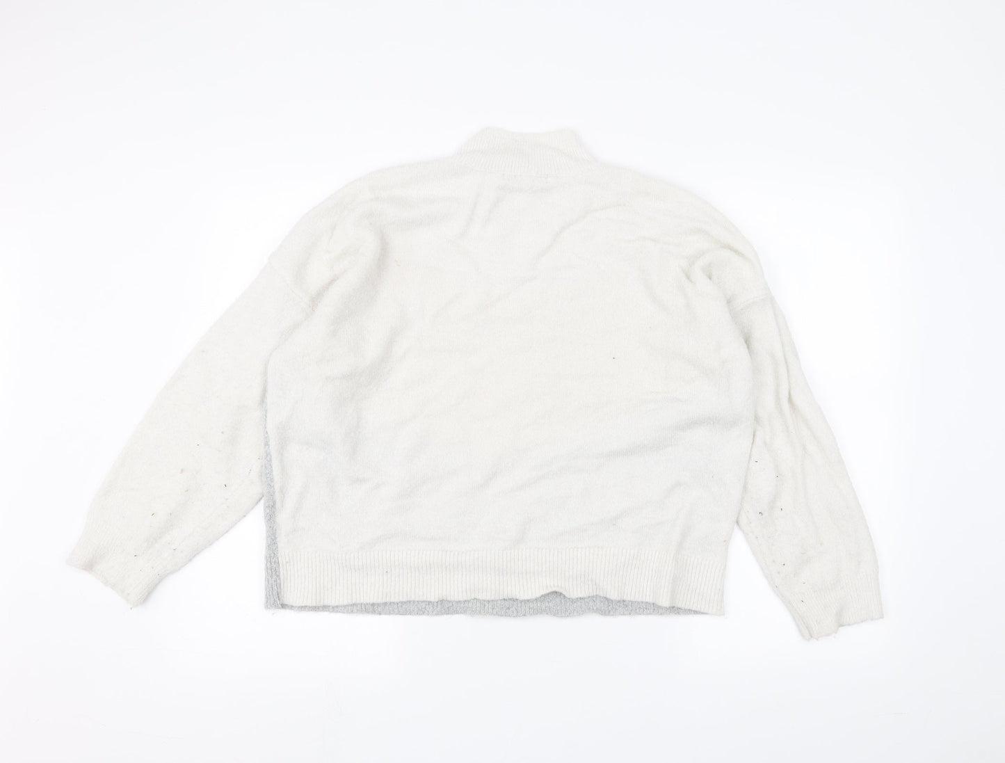 Oasis Womens White   Pullover Jumper Size L