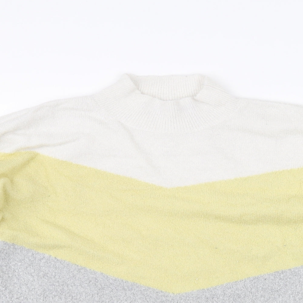 Oasis Womens White   Pullover Jumper Size L