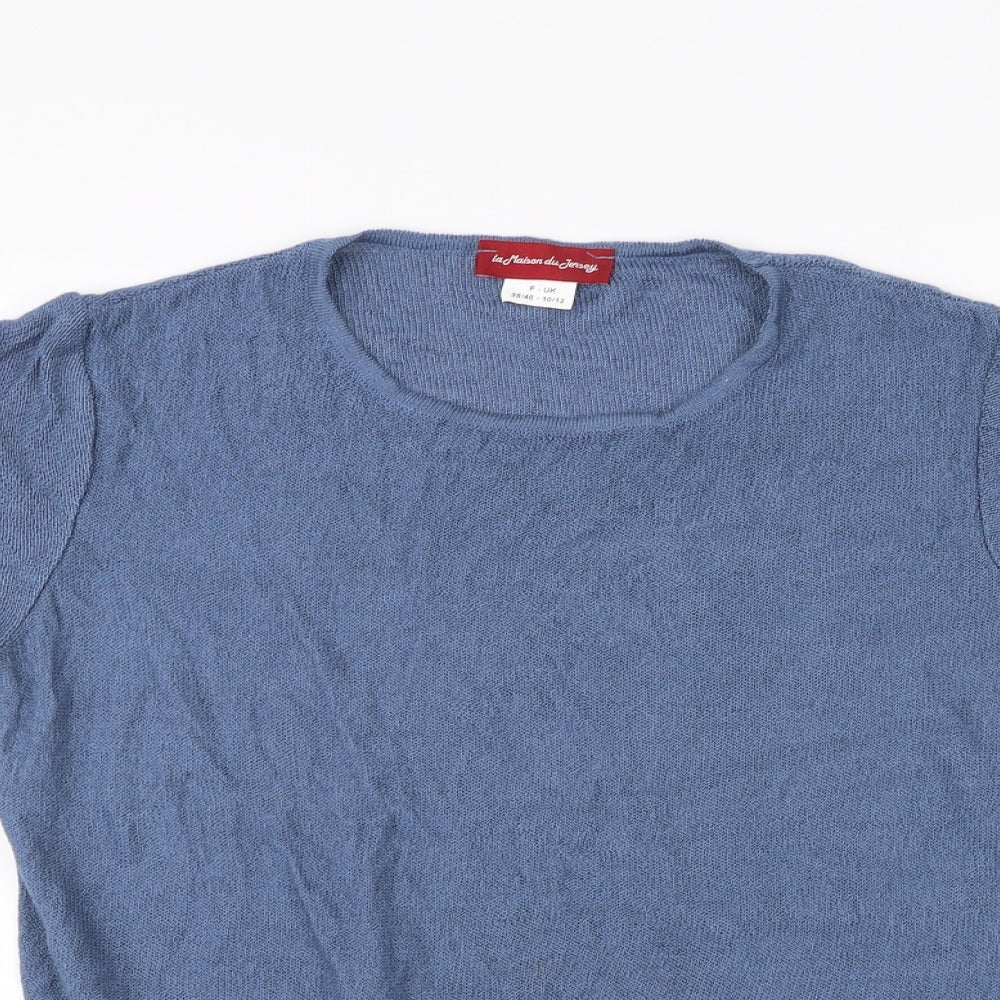 la maison du jersey Womens Blue   Basic T-Shirt Size 12