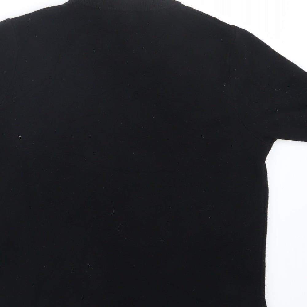 Zara Womens Black  Knit Pullover Jumper Size M