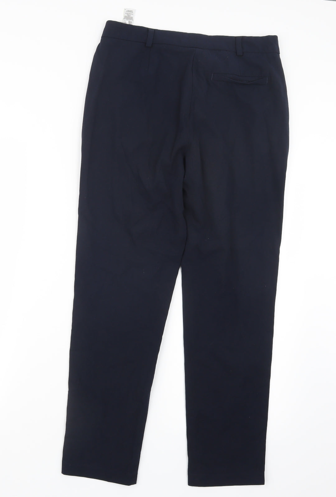 Marks and Spencer Womens Blue   Trousers  Size 10 L26.5 in