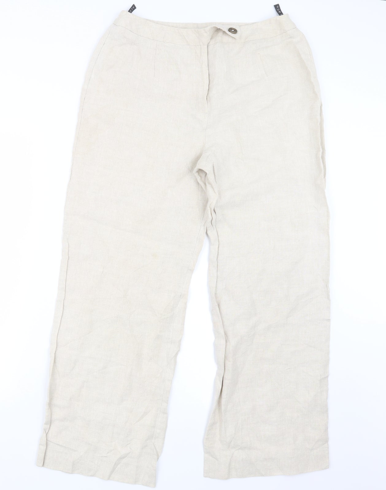 Alex & Co. Womens Beige   Trousers  Size 14 L27.5 in